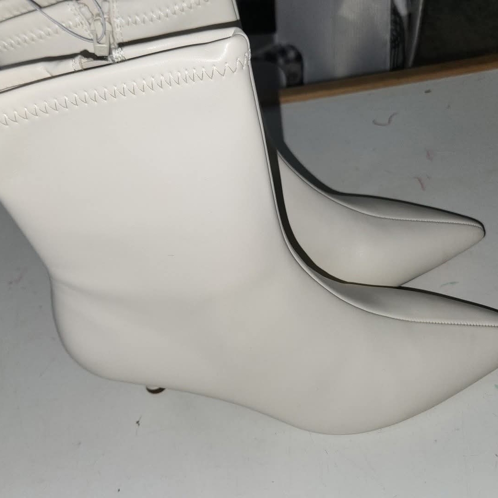 Target Women's White Heeled Boots